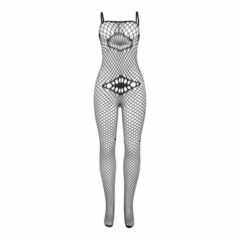 Subblime 952112 Bodystocking siateczkowy czarny z akcentami, uniwersalny