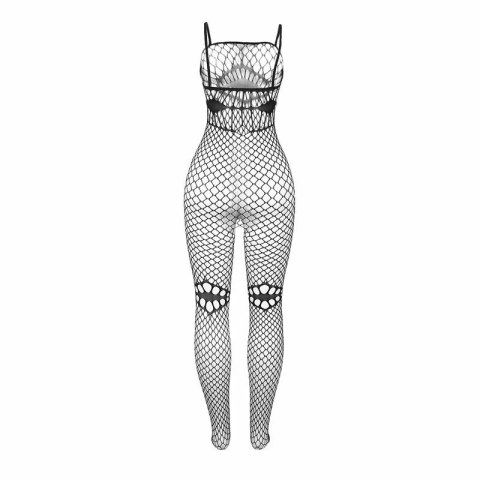 Subblime 952112 Bodystocking siateczkowy czarny z akcentami, uniwersalny