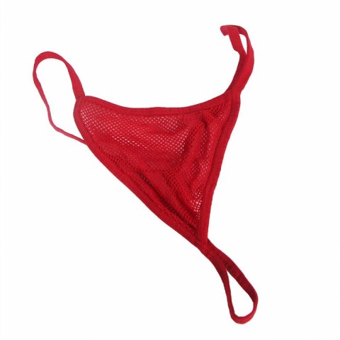 Subblime 952181 Bodystocking siateczkowy z rękawiczkami czerwony uniwersalny