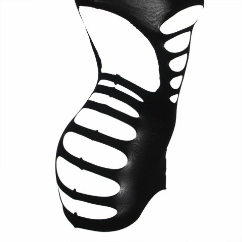 Subblime 952266 Czarna sukienka z siatki rybackiej, długi rękaw, uniwersalny