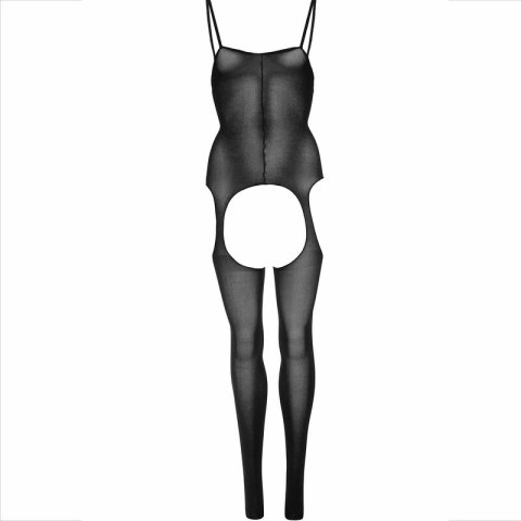 Leg Avenue Bodystocking Czarny z Paskami, One Size, Nylon