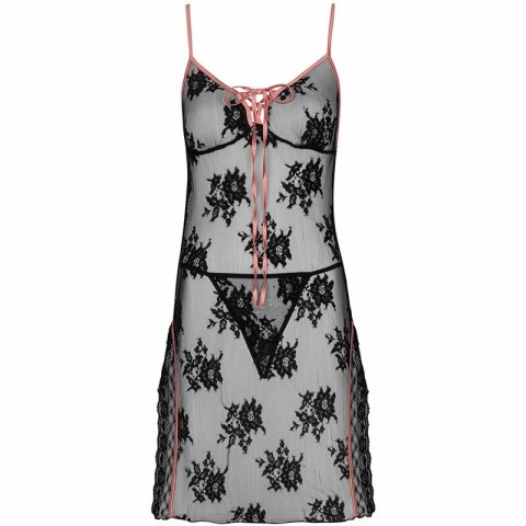 Livco Corsetti Karonin LC 90628 Czarna Koszula Nocna + Majtki L/XL