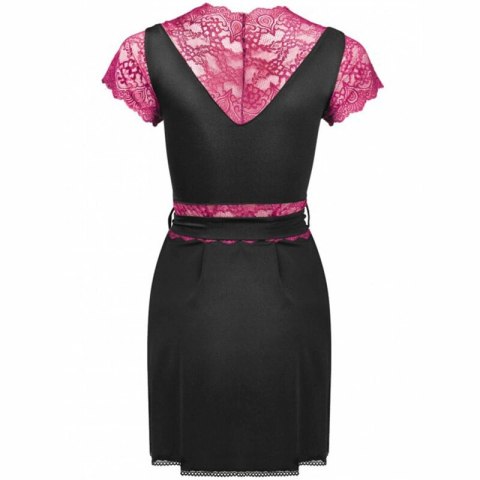 Livco Corsetti Kumiko LC 90428 Szlafrok i Majtki Czarny S/M z Koronką