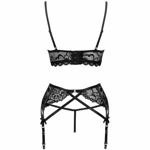 Livco Corsetti Moridam LC90552 czarny komplet koronkowy L/XL