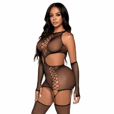 Leg Avenue sukienka kabaretkowa z rękawiczkami, jeden rozmiar