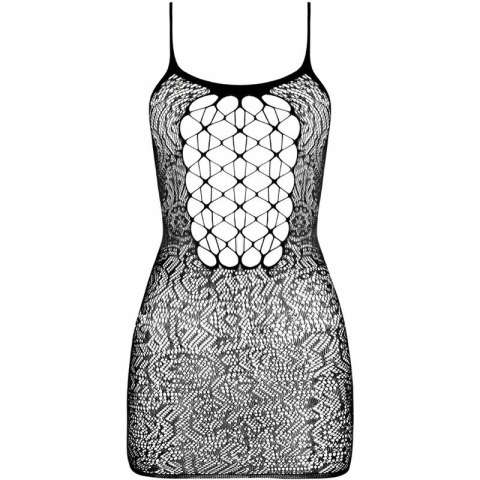 PASSION BS096 Czarny Bodystocking Jednorozmiarowy Elastyczny Design