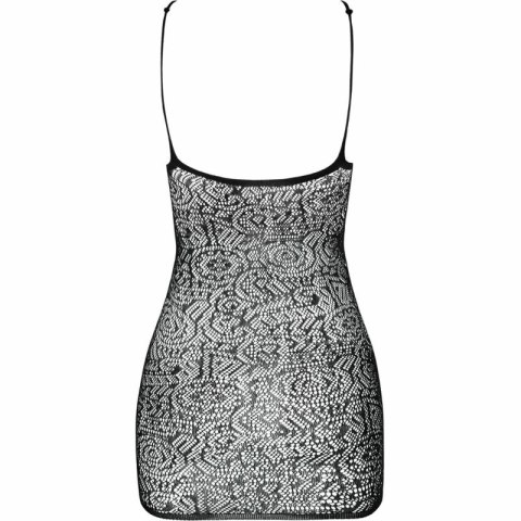 PASSION BS096 Czarny Bodystocking Jednorozmiarowy Elastyczny Design