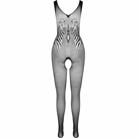PASSION BS098 Bodystocking Czarny Elastyczny Jeden Rozmiar