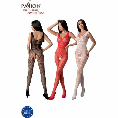 PASSION BS098 Bodystocking Czarny Elastyczny Jeden Rozmiar