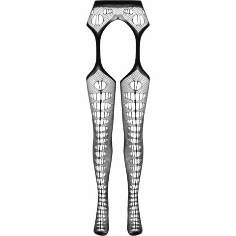 PASSION ECO Collection Bodystocking S008 biały z tkanin z recyklingu