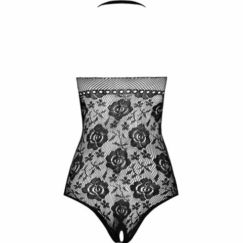 Passion BS094 Czarny Bodystocking elastyczny siateczkowy, uniwersalny