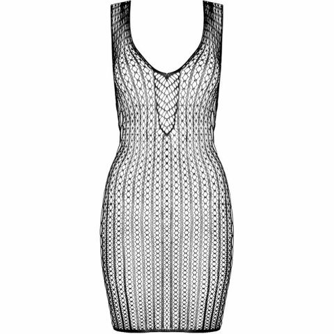 Passion BS097 Czarny Bodystocking elastyczny z koronką One Size