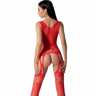 Passion BS099 Czerwone Bodystocking Jednoczęściowe Uniwersalne