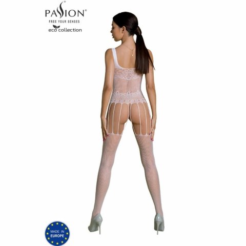 Passion ECO Collection Bodystocking BS001 biały ekologiczny uniwersalny