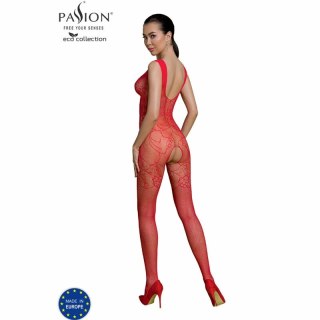 Passion Eco BS012 Bodystocking czerwony ekologiczny, uniwersalny