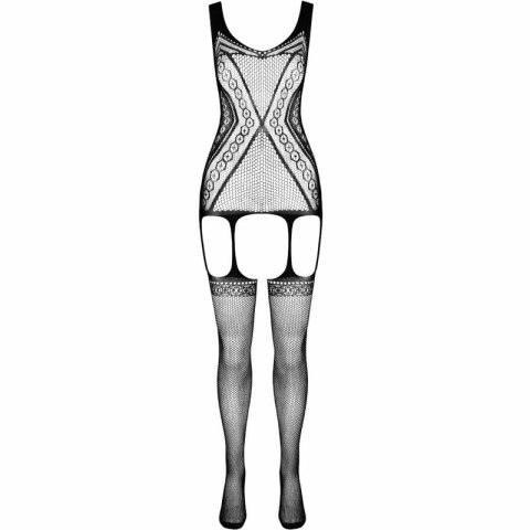 Passion Eco Collection Bodystocking BS007 biały - ekologiczna bielizna