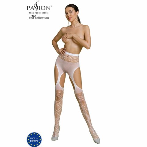 Passion Eco Collection Bodystocking ECO S005 biały - ekologiczny model