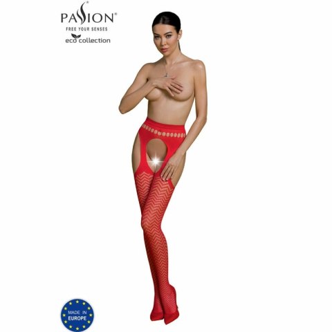 Passion Eco S002 Bodystocking ekologiczny, czerwony, uniwersalny