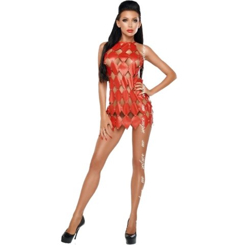 Me-Seduce Gwen sukienka z odkrytymi plecami czerwona S/M