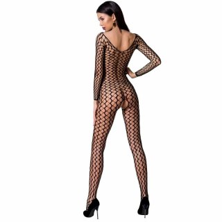 Passion BS068 bodystocking damski czarny z koronką one size