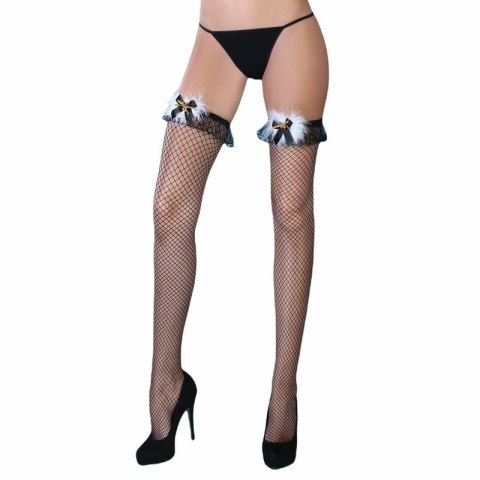 LivCo Corsetti Fashion Pearl Black pończochy czarne S/L eleganckie