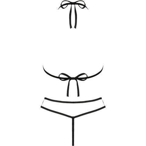 Livco Corsetti Fashion Jimena komplet biustonosz + stringi czarny uniwersalny