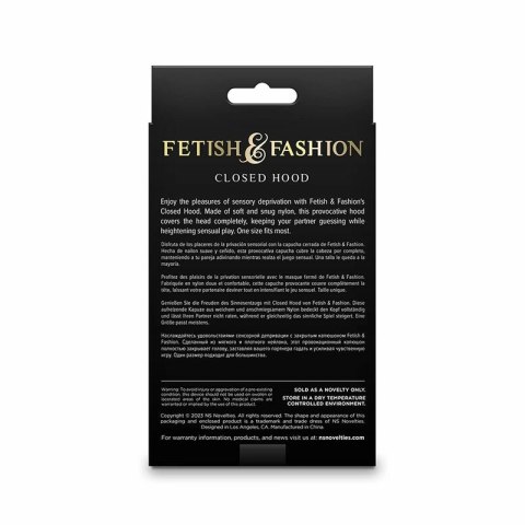 NS Novelties Fetish & Fashion zamknięty kaptur nylonowy biały uniwersalny