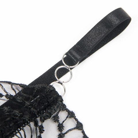 SUBBLIME Body Koronkowe Przeźroczyste Czarny L/XL Elegancki Design