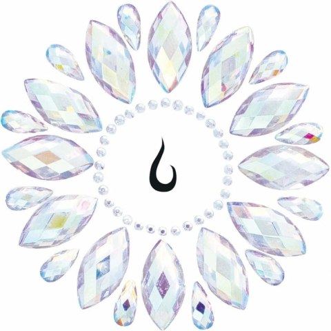 Leg Avenue Fluer Sunburst - Klejnoty do ciała z cyrkoniami, opalizujące