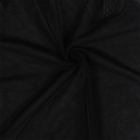 Subblime Babydoll Czarna S/M - Tiulowa Tkanina z Koronką i Kwiatowym Motywem