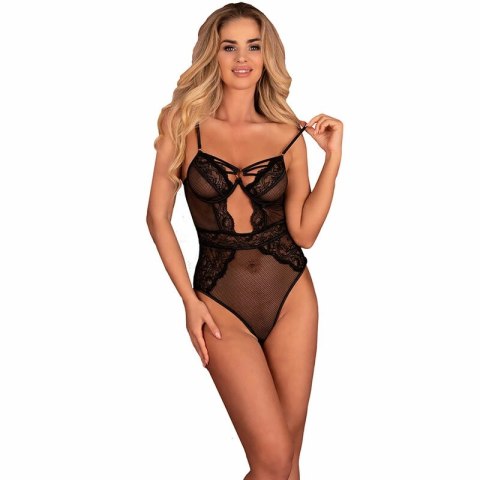 LivCo Corsetti Fashion Finasan LC 90632 Czarny Body z Koronką