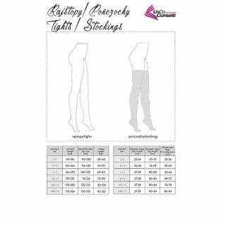 LivCo Corsetti Grarddis LC XG042 Pończochy Czarne Jednorozmiarowe