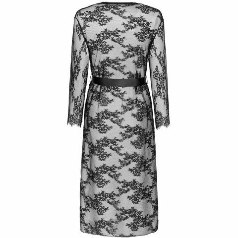 LivCo Corsetti Mostina LC 90641 Czarna sukienka z kwiatowym wzorem, długość midi