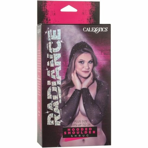 CalExotics Radiance Ruszta Plus Size - Bluza z kapturem i kryształkami 3X