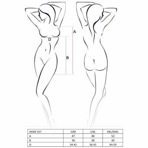 Passion Akkie Kostium Pielęgniarki L/XL z czapką i stringami