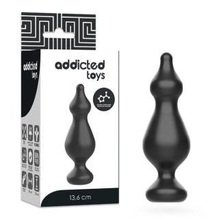Addicted Toys Korek Analny 13,6 cm Czarny Silikon Medyczny