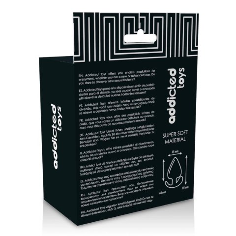 Addicted Toys korek anatomiczny 8,5 cm silikonowy czarny