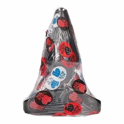 All Black Wtyczka anatomiczna 16 cm, stożkowa, PVC, czarna