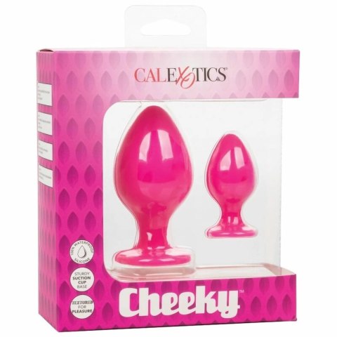 CalExotics Cheeky Plug silikonowy rożowy S, wodoodporny