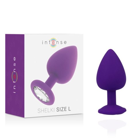 Intense SHELKI L korek anatomiczny lilac silikon medyczny L