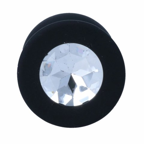 Intense Shelki M korek anatomiczny silikonowy czarny 3,5x8 cm