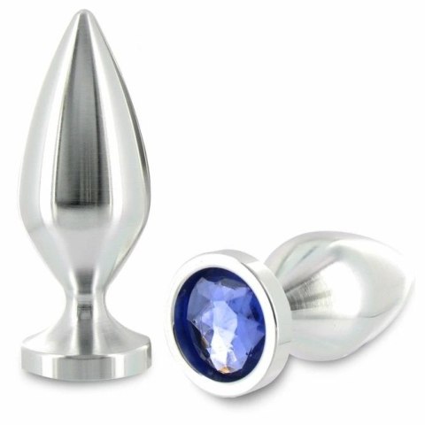 Metal Hard korek aluminiowy z kryształem, mały, 5,7 cm, srebrny