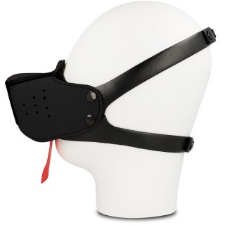 Ohmama Fetish - Maska typu kaganiec czarna, regulowana, uniwersalna