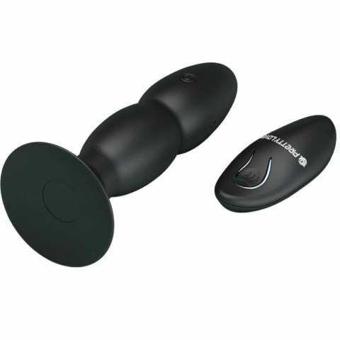 Pretty Love Black Plug - Model z Rotacją, Wibracjami i Pilotem USB