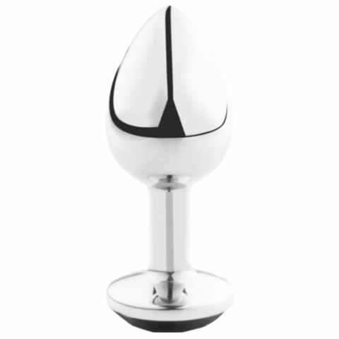 Secret Play Korek anatomiczny aluminium czarny rozmiar M 8,5 cm