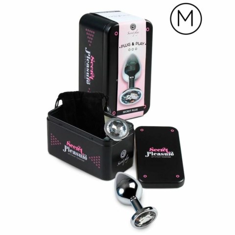 SecretPlay Korek aluminiowy przezroczysty 7 cm - elegancki design