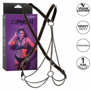 CalExotics Euphoria MultiChain Harness - uprząż premium z łańcuchami, czarna