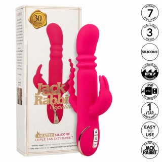 CalExotics Jack Rabbit Triple Fantasy Pink - system podgrzewania, 3 strefy