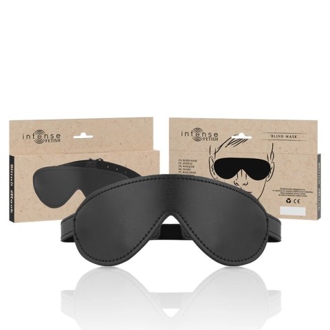 Intense Fetish Maska Wegańska Czarna Regulowana Anatomiczna