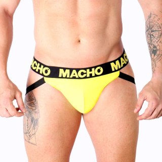 MACHO MX25A Jockstrap Lycra żołty L - sportowa bielizna męska